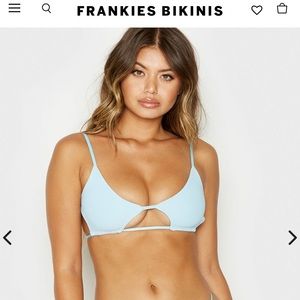 Frankies Bikinis Willa Style Top Powder